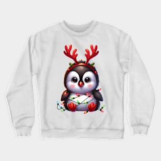 Christmas Red Nose Penguin Crewneck Sweatshirt